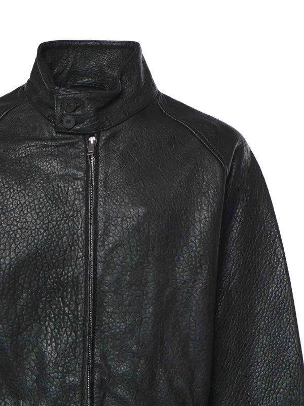 The Best Shops STUDIO NICHOLSON: Lederjacken - Lederjacke - Schwarz