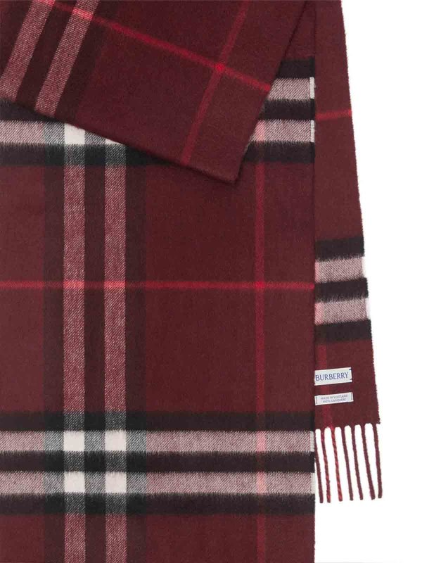 BURBERRY: スカーフ online - スカーフ - 赤