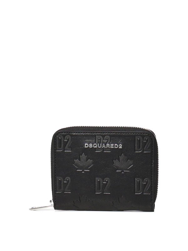 DSQUARED2: wallets & purses - Leather Wallet With Logo