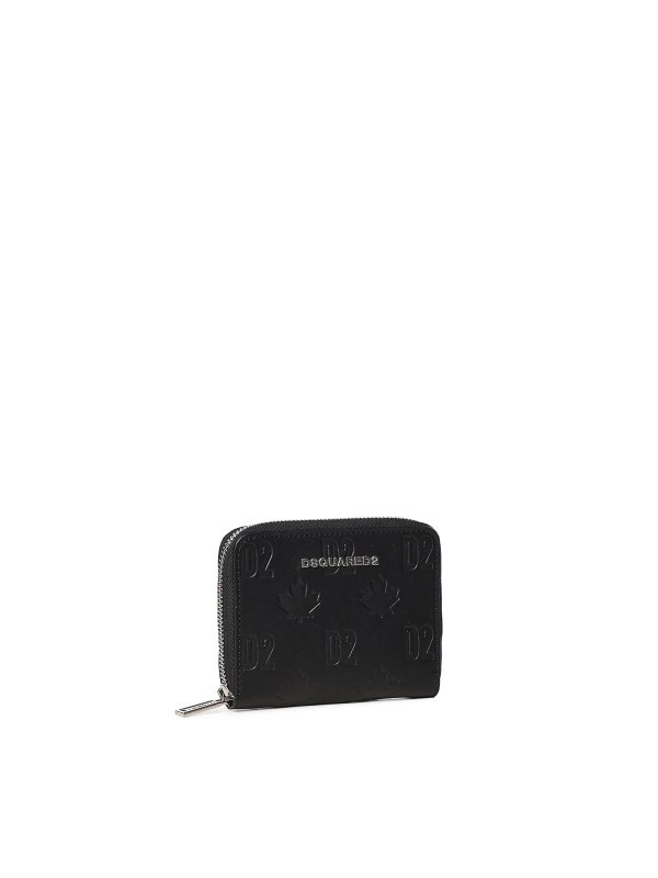 Leather Wallet With Logo shop online: DSQUARED2