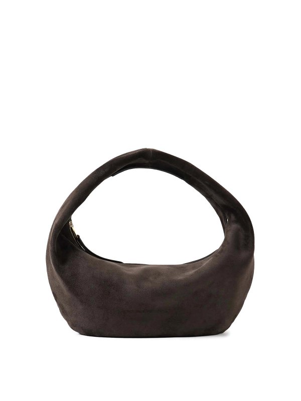 KHAITE: shoulder bags - Olivia Medium Suede Bag