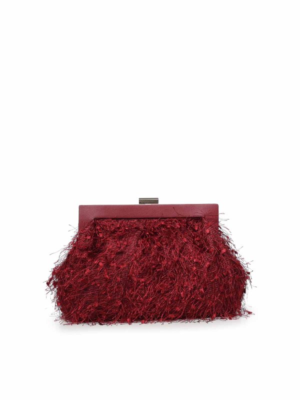 v°73: clutches online - Berillo Feather-Effect Clutch