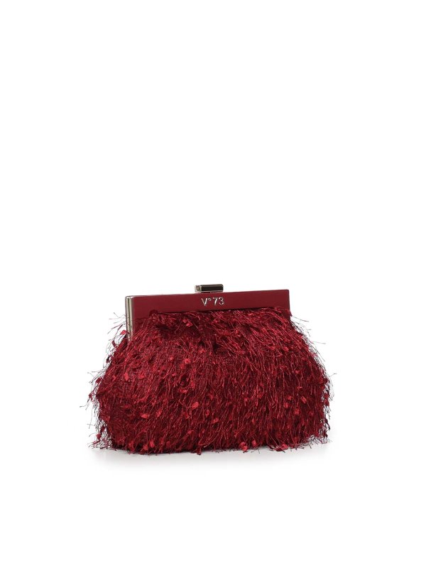 Berillo Feather-Effect Clutch shop online: v°73