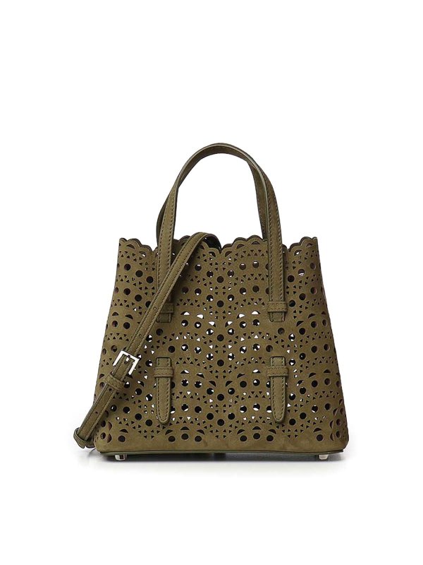 Alaïa: ショルダーバッグ - ショルダーバッグ - ライトブラウン
