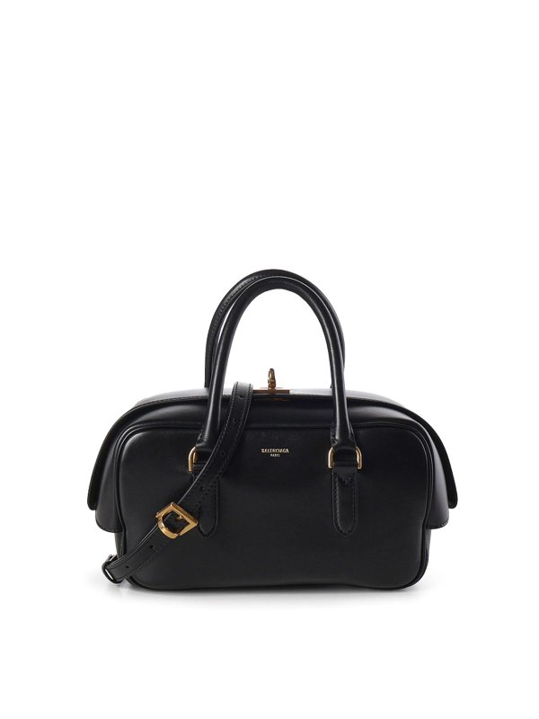 BALENCIAGA: クロスボディバッグ - クロスボディバッグ - 黒