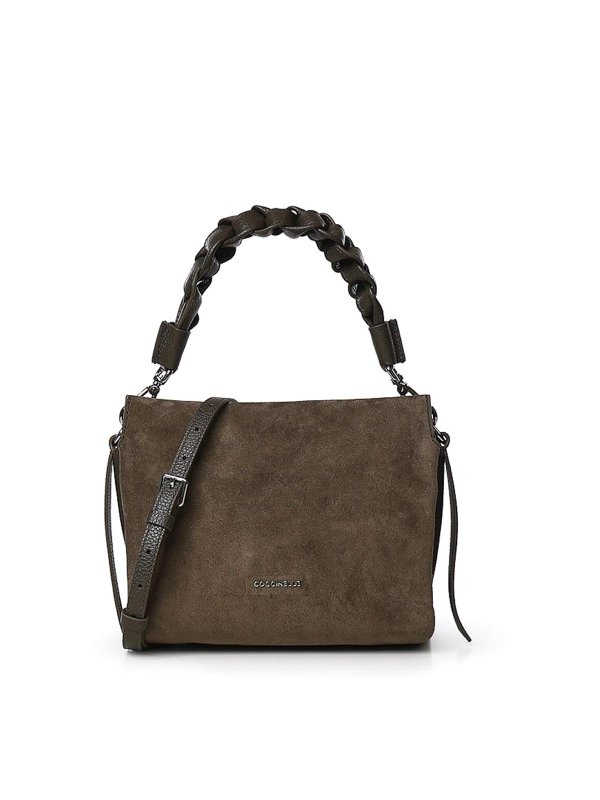 COCCINELLE: ショルダーバッグ - ショルダーバッグ - グレイッシュブラウン