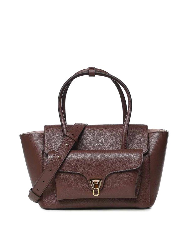 COCCINELLE: トートバッグ - トートバッグ - ダークレッド