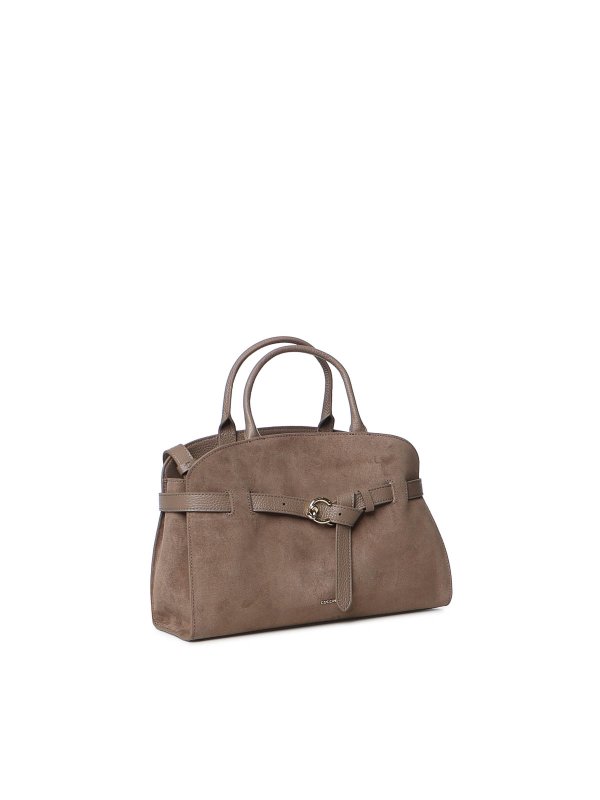 トートバッグ - グレイッシュブラウン shop online: COCCINELLE