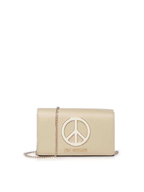 LOVE MOSCHINO: ショルダーバッグ - ショルダーバッグ - 白