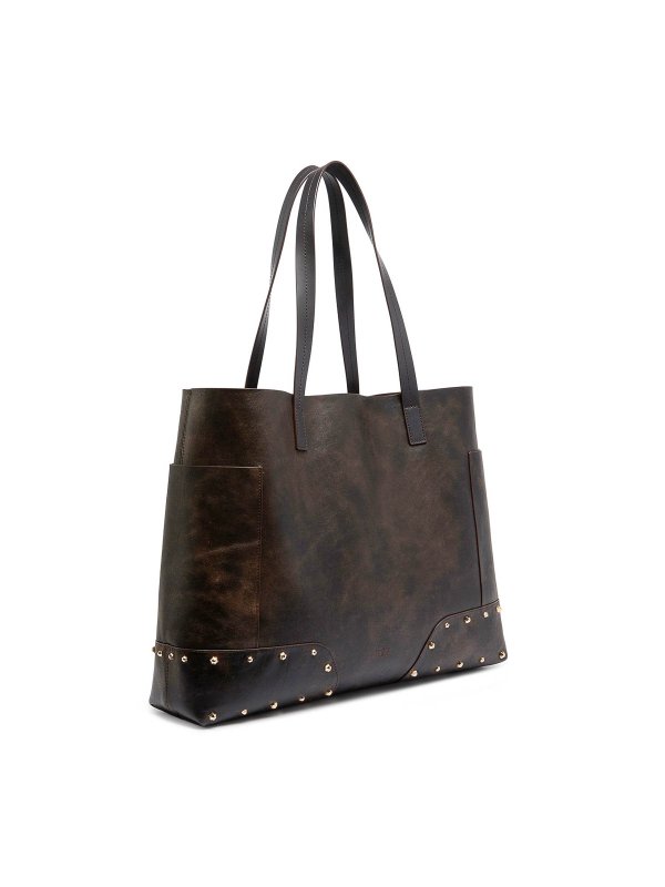 トートバッグ - ダークブラウン shop online: Pinko