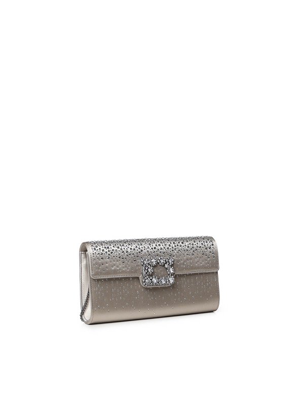 クラッチバッグ - 銀 shop online: ROGER VIVIER