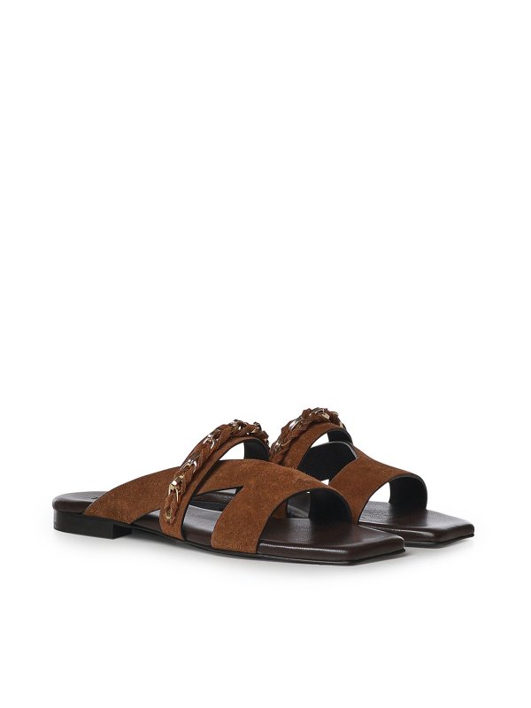 フラットシューズ - ダークブラウン shop online: DONNARì