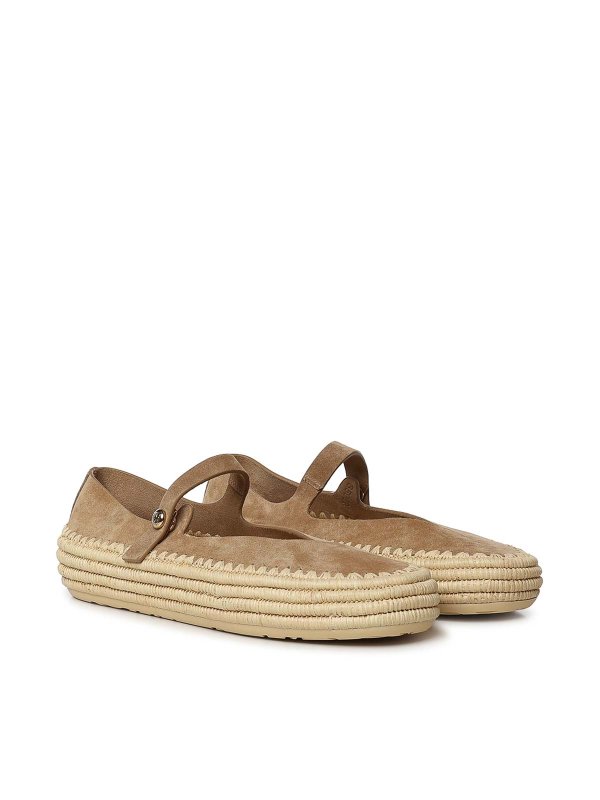 フラットシューズ - ダークベージュ shop online: LOEWE
