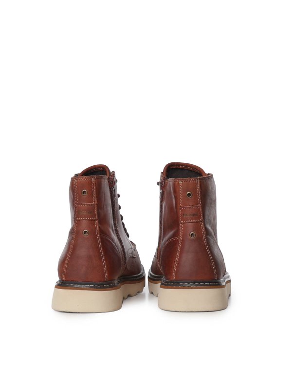 BLAUER: boots online - Leather Combat Boots