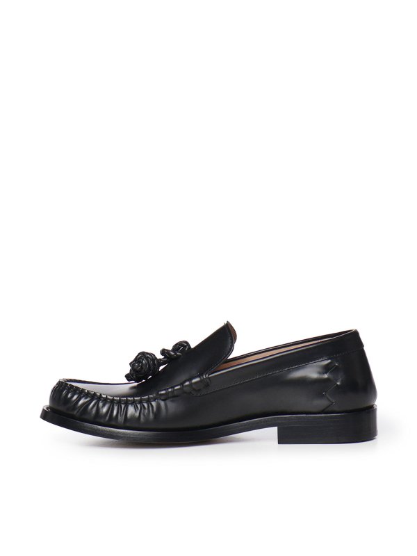 The Best Shops BOTTEGA VENETA: ロファー＆スリッパ - ローファー - 黒
