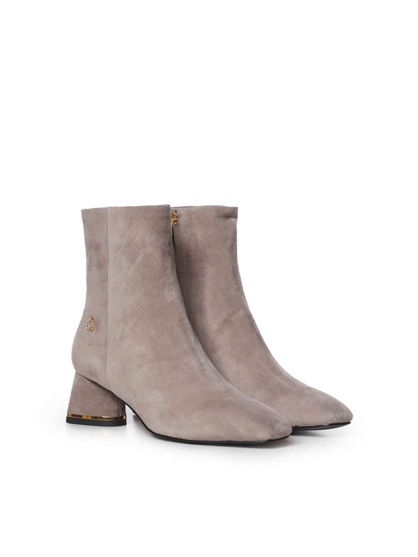 アンクルブーツ - グレイッシュブラウン shop online: COCCINELLE