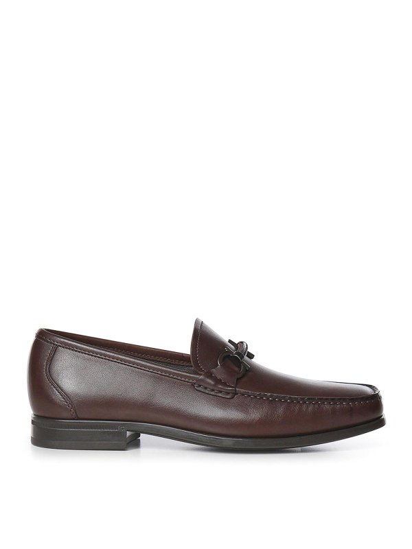 SALVATORE FERRAGAMO: ロファー＆スリッパ - ローファー - ダークブラウン