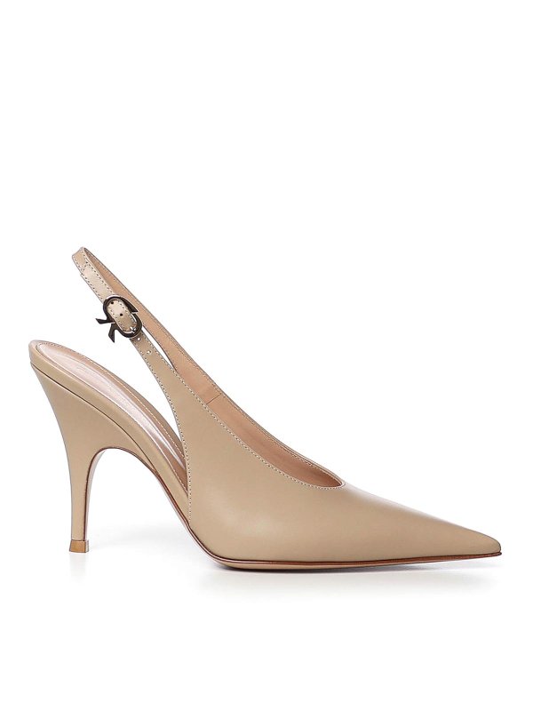 Gianvito Rossi: sandali - Slingback Sofia in pelle
