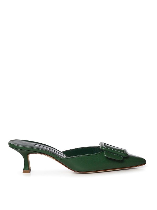 MANOLO BLAHNIK: Mules - Mules - Grün