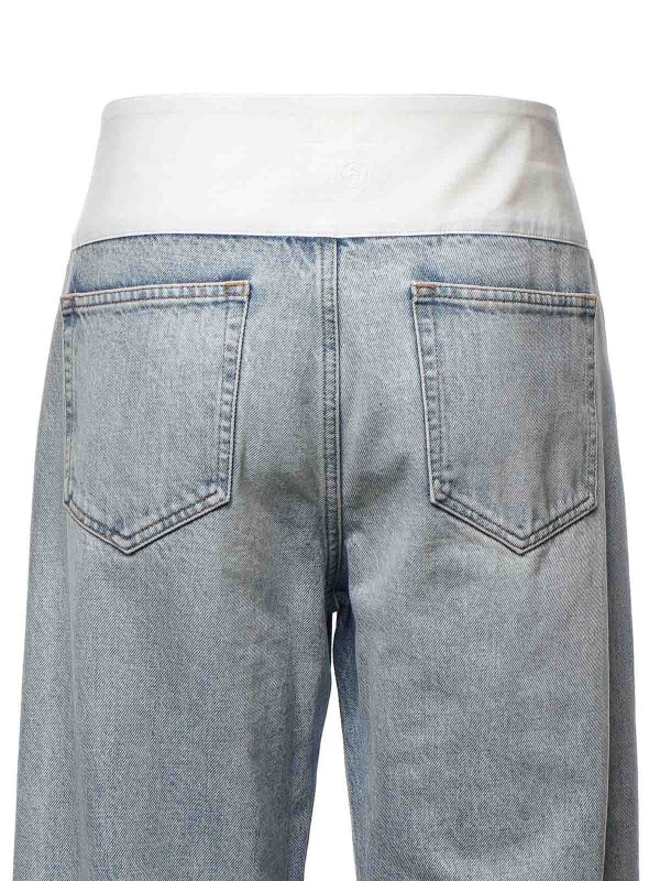 The Best Shops MM6 MAISON MARGIELA: ストレートジーンズ - ストレートジーンズ - ダークウォッシュ