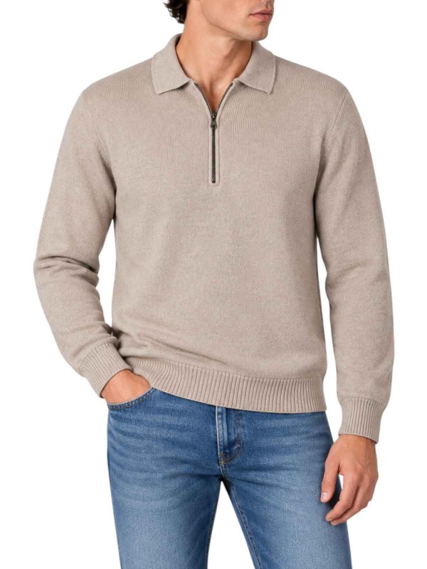 The Best Shops AROVESCIO: クルーネック - クルーネック - ベージュ