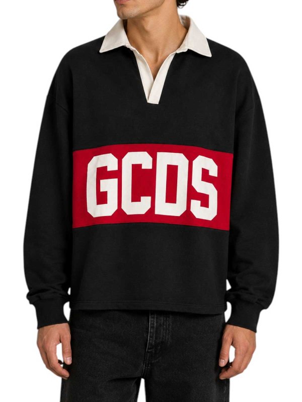 Polo - Noir shop online: GCDS