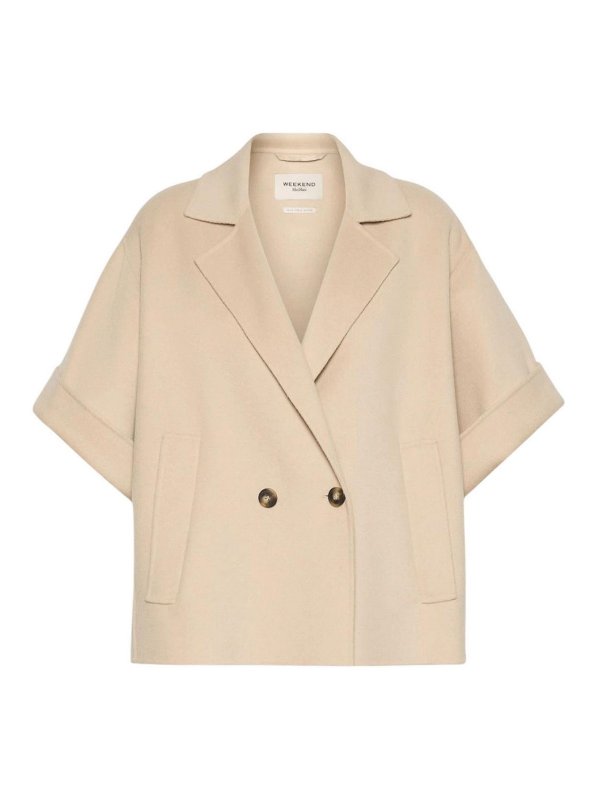 WEEKEND MAX MARA: カジュアルジャケット - カジュアルジャケット - ベージュ