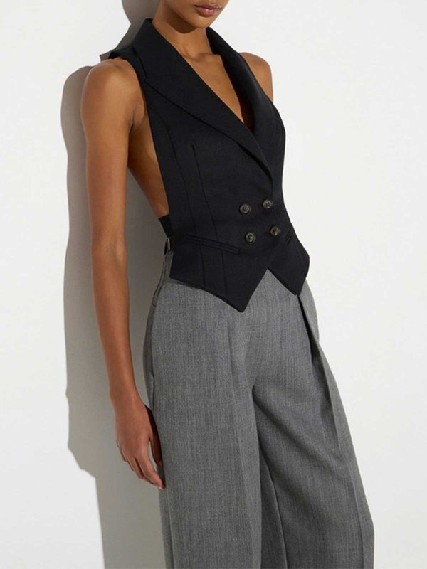 ウェストコート/ジレ - 黒 shop online: ELISABETTA FRANCHI