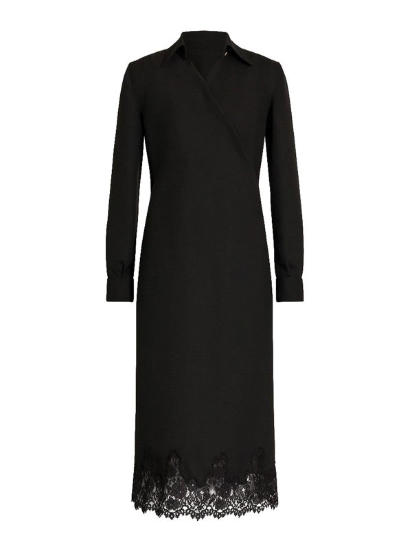 ALBERTA FERRETTI: ニーレングスドレス - 膝丈ドレス - 黒