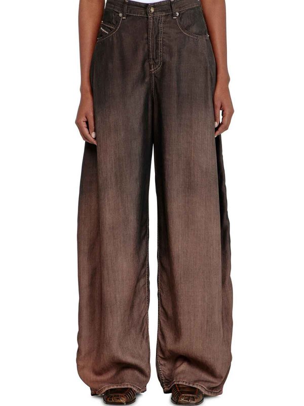 DIESEL buy online ストレートジーンズ - 黒