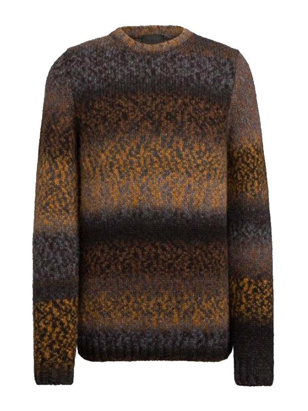 DONDUP: Strickpullover mit Rundhalsausschnitt - Rundhalspullover - Camel