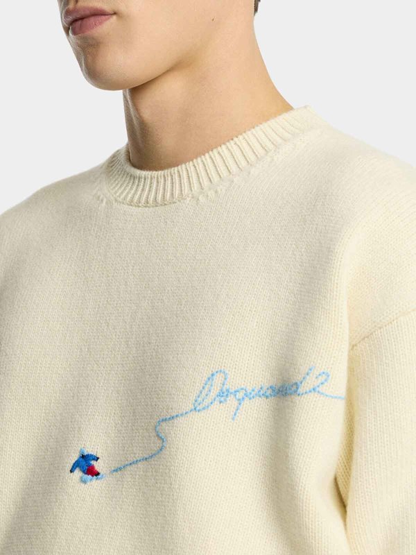 DSQUARED2 buy online Rundhalspullover - Bunt