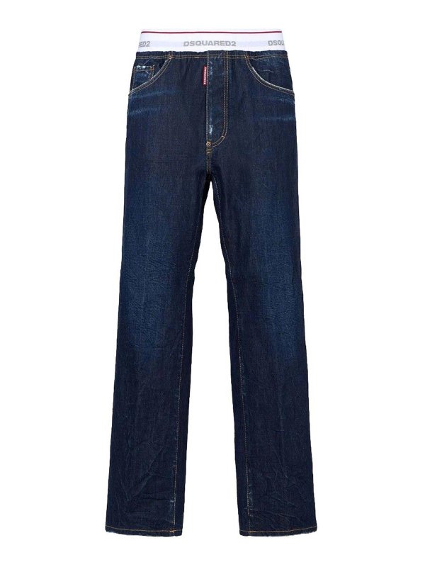 DSQUARED2: straight leg jeans - Jeans