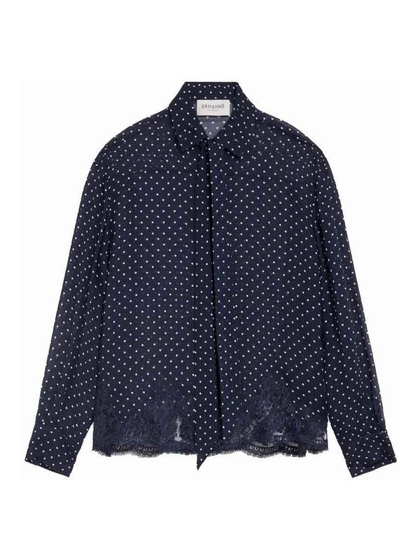 ERMANNO SCERVINO: シャツ - シャツ - ブルー
