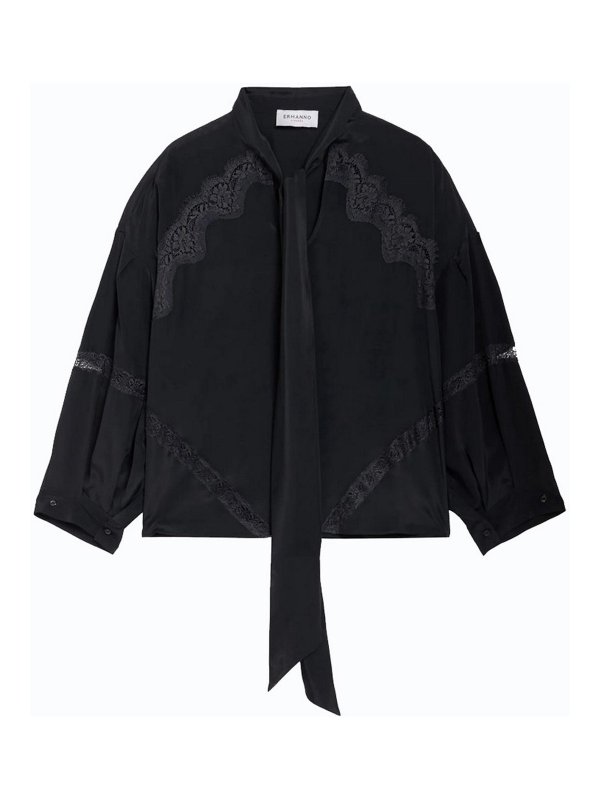 ERMANNO SCERVINO: Blusen - Bluse - Schwarz