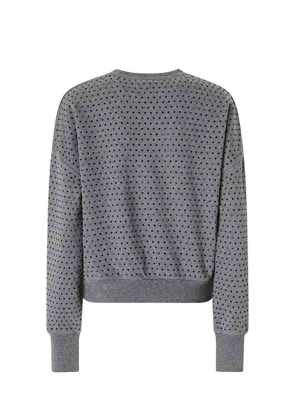 Pinko: Strickpullover mit Rundhalsausschnitt online - Rundhalspullover - Grau