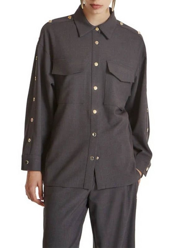 The Best Shops SIMONA CORSELLINI: Camisas - Camisa - Gris
