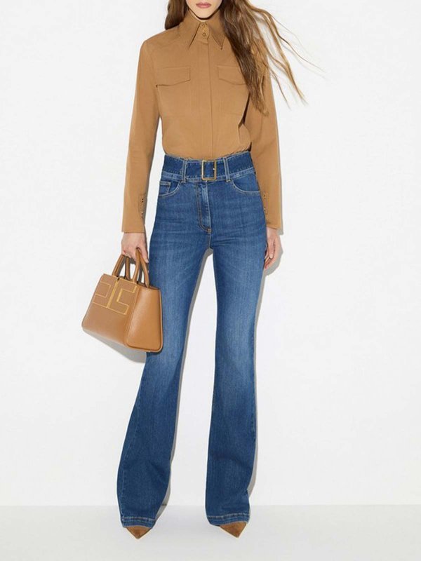 ELISABETTA FRANCHI: ストレートジーンズ online - ストレートジーンズ - デニム