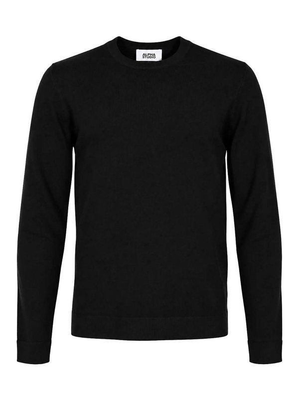 ALPHA STUDIO: crew necks - Crew Neck Sweater