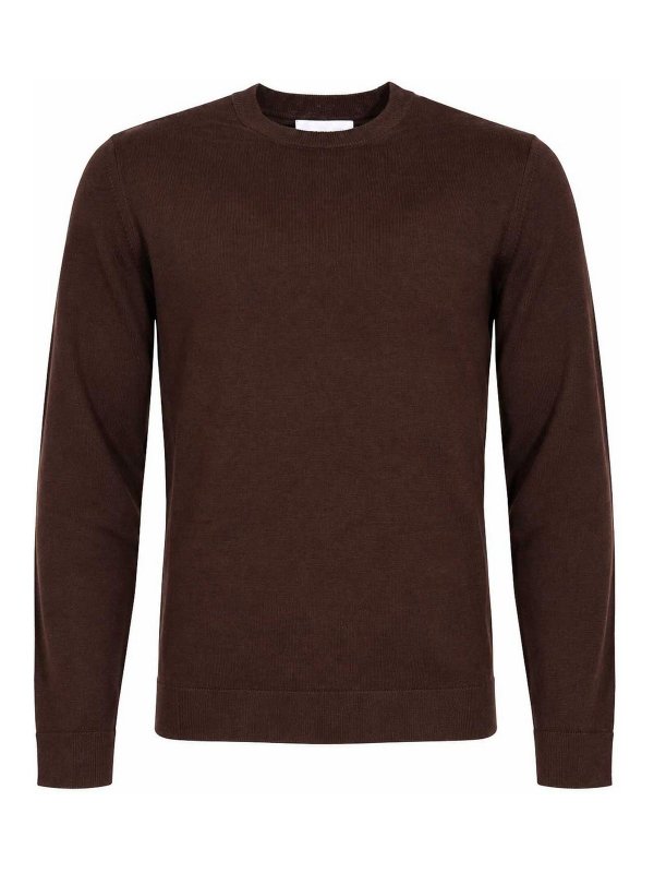 ALPHA STUDIO: Pull col rond - Pull Col Rond - Marron