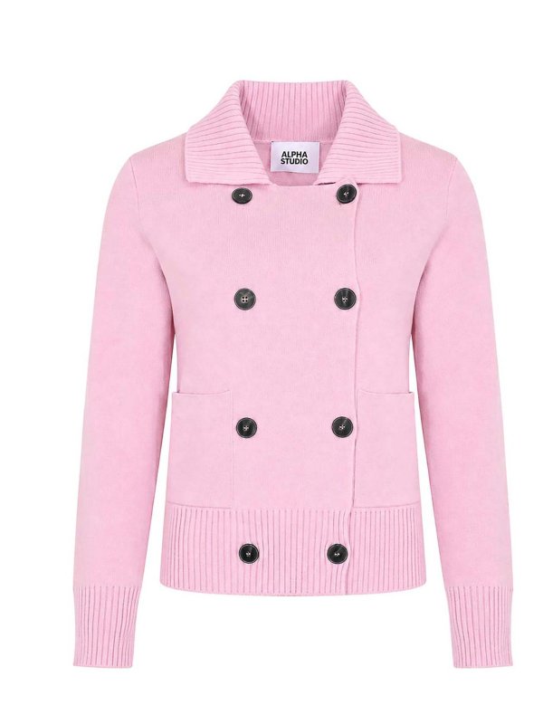 ALPHA STUDIO: blazers - Double-breasted jacket