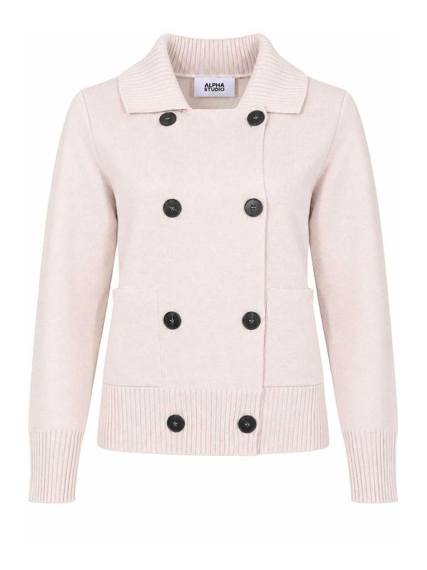 ALPHA STUDIO: blazers - Double-breasted jacket