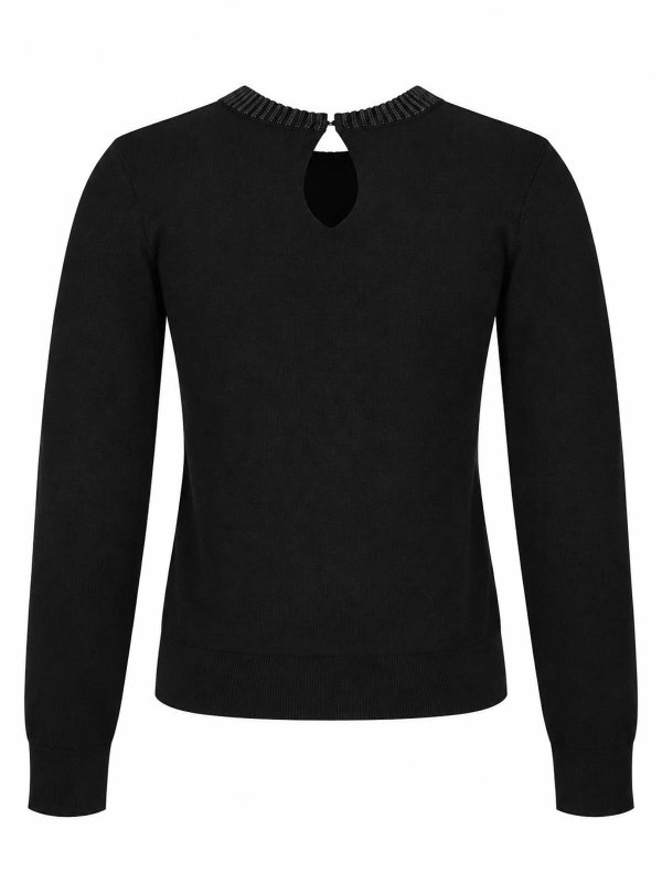 ALPHA STUDIO: Col en V online - Pull À Col V - Noir