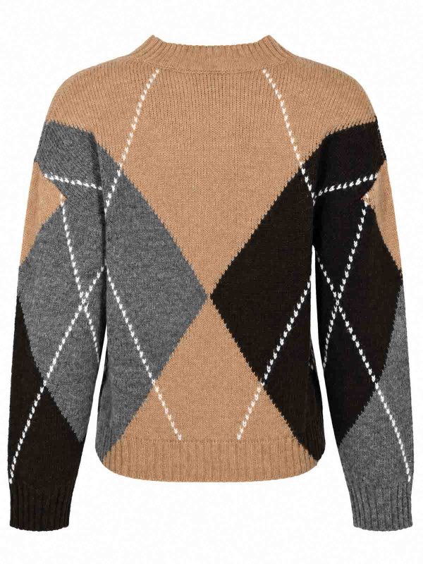 ALPHA STUDIO: Strickpullover mit Rundhalsausschnitt online - Rundhalspullover - Bunt