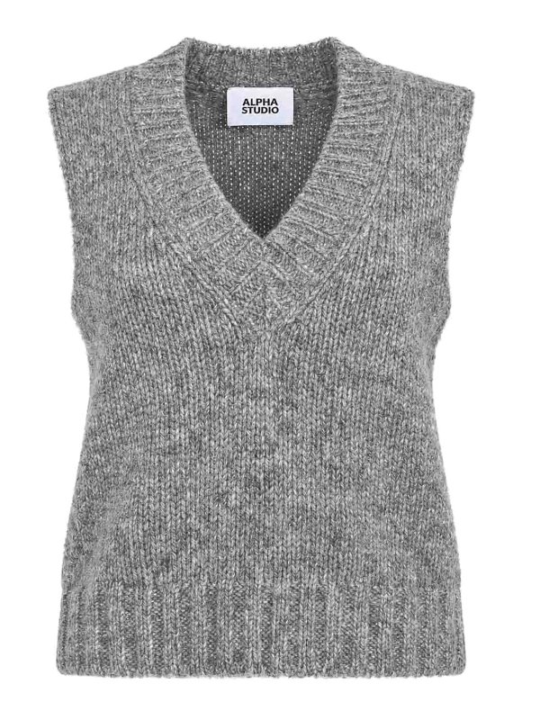 ALPHA STUDIO: Westen - Weste - Grau