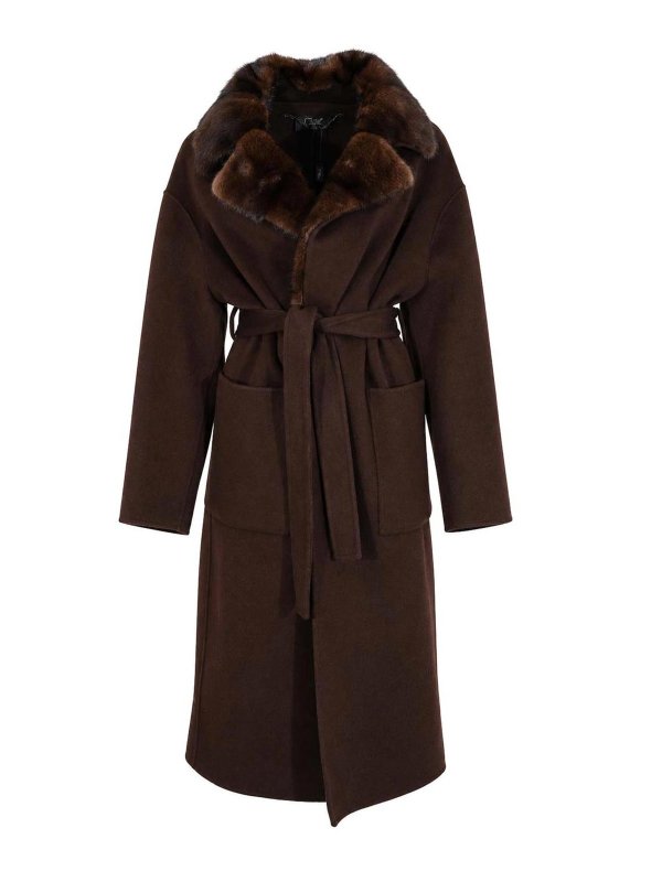 CLIPS: Pelz und Shearling - Pelz - Dunkelbraun