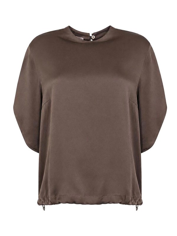 HERNO: Blusen - Bluse - Dunkelbraun