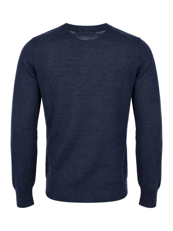 K-WAY: Strickpullover mit Rundhalsausschnitt online - Rundhalspullover - Blau