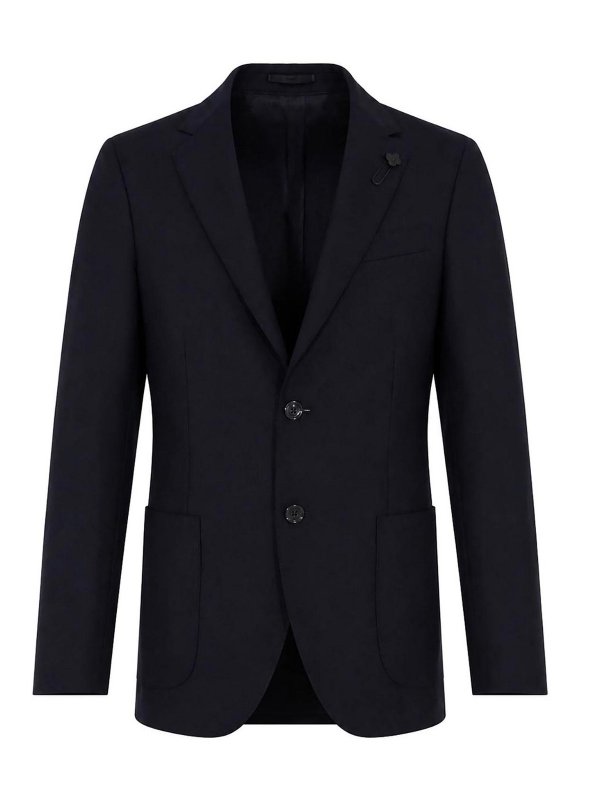 LARDINI: Blazer - Blazer - Blau