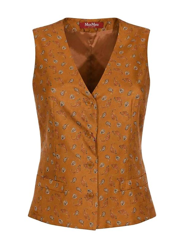 MAX MARA STUDIO: Chalecos  - Chaleco - Camel